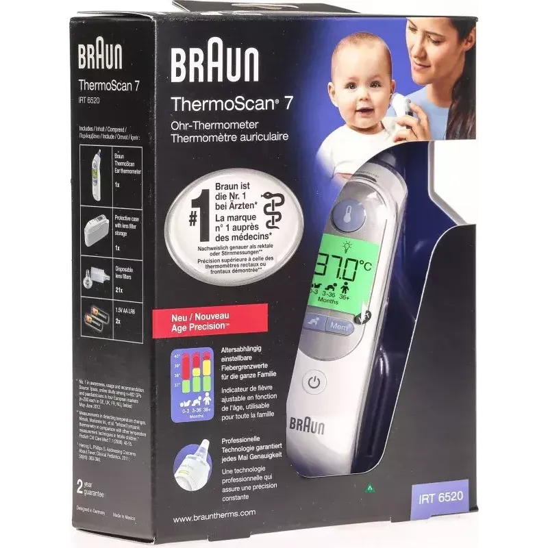 Ear Thermometer Braun ThermoScan 7 IRT6520 White