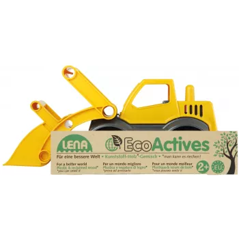 Lena EcoActives Earth mover, Tractor, 2 yr(s), Plastic, Wood, Black, Grey, Yellow