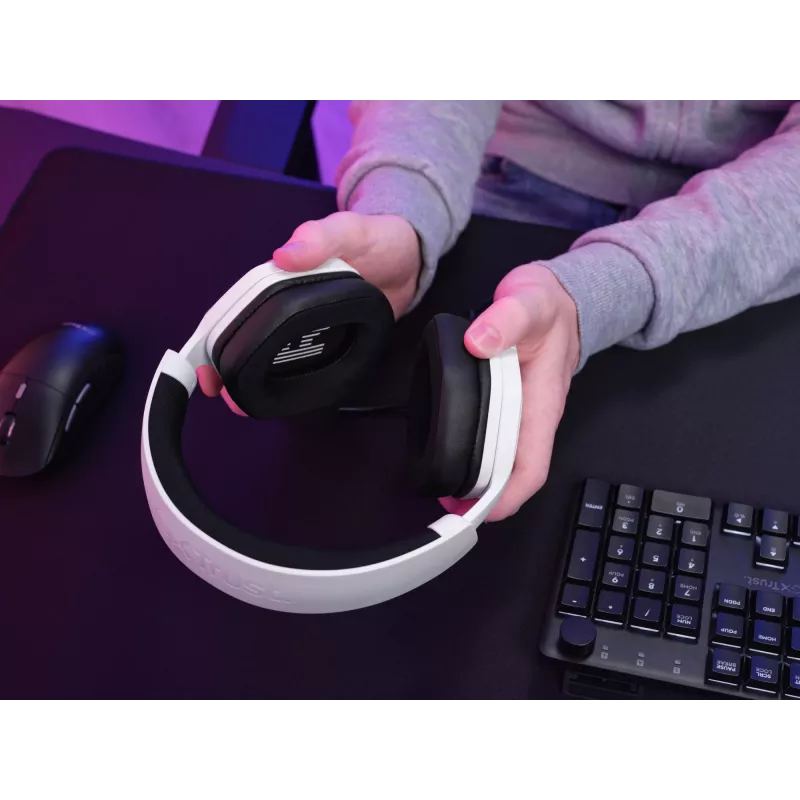 Trust GXT492W Carus Headset Wired Head-band Gaming White