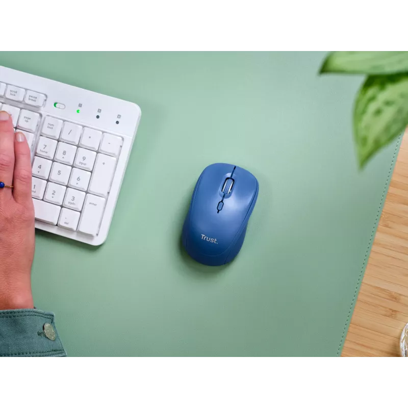 Trust Yvi+ mouse Universal Ambidextrous RF Wireless + Bluetooth Optical 1600 DPI