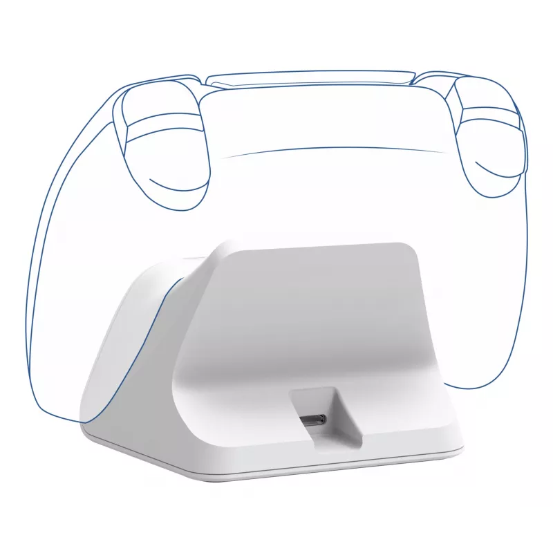 Charging station TRUST GXT255W for PS5 Dual charging, white