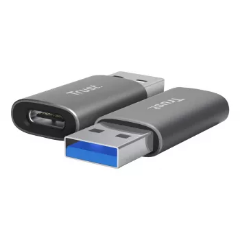 Trust Calyx USB Type-C USB Type-A Grey Connector 1 USB Type-C Connector 2 USB Type-A