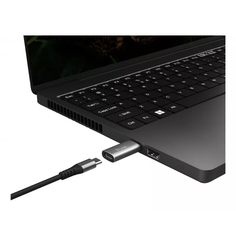 Trust Calyx USB Type-C USB Type-A Grey Connector 1 USB Type-C Connector 2 USB Type-A