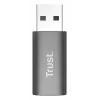 Trust Calyx USB Type-C USB Type-A Grey Connector 1 USB Type-C Connector 2 USB Type-A