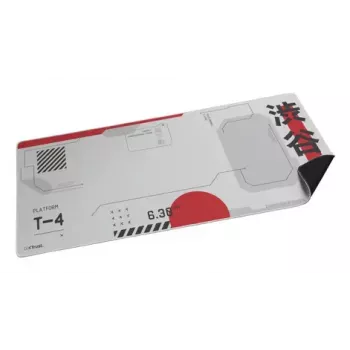 Gaming mouse pad TRUST GXT 759 XXL — PET surface, 900×400 mm, stitched edges, non-slip base (Black/Grey/Red/White)