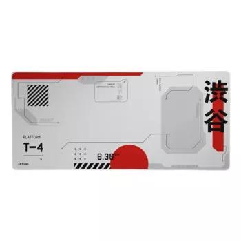 Gaming mouse pad TRUST GXT 759 XXL — PET surface, 900×400 mm, stitched edges, non-slip base (Black/Grey/Red/White)