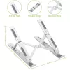 Laptop stand Techly ICA-TBL 134TY Silver Aluminium Height 55-155mm