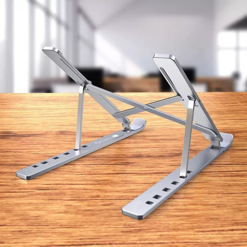 Laptop stand Techly ICA-TBL 134TY Silver Aluminium Height 55-155mm