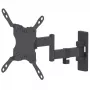 Manhattan Wall Mount for TV & Monitors (Full Motion), For screens 13 inch to 42 inch, VESA compatibility: all between 75x75mm to 200x200mm - check the dimensions of the four mounting holes on back of screen to ensure it fits, Max 20kg, Black, Bracket