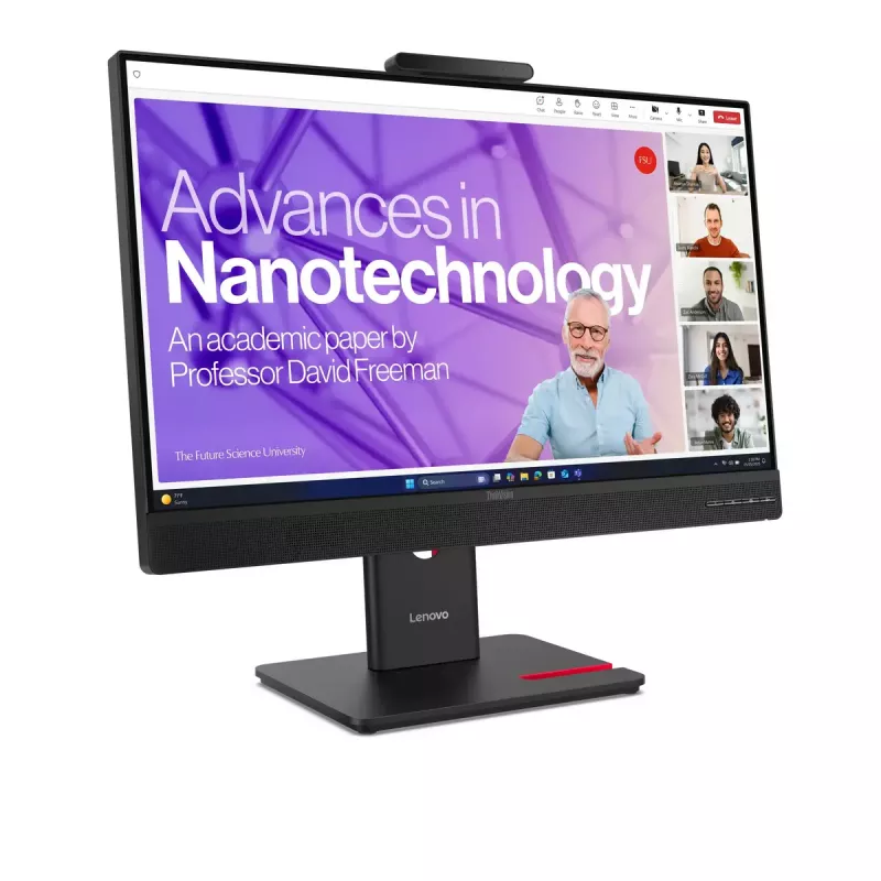 Monitor Lenovo ThinkVision T27QD-4v 27 inch (68.6 cm) Quad HD 2560×1440 IPS LCD, 6 ms, 350 cd/m², USB hub, speakers, VESA, height adjustable