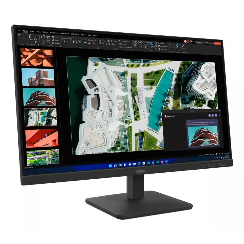 27-inch Lenovo ThinkVision S27-4e monitor, 1920×1080 Full HD, IPS, 6 ms, 300 cd/m², VESA, black