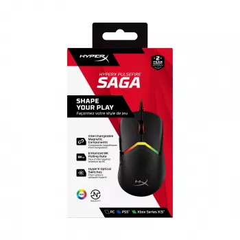 HyperX Pulsefire Saga Gaming Mouse (Black)
