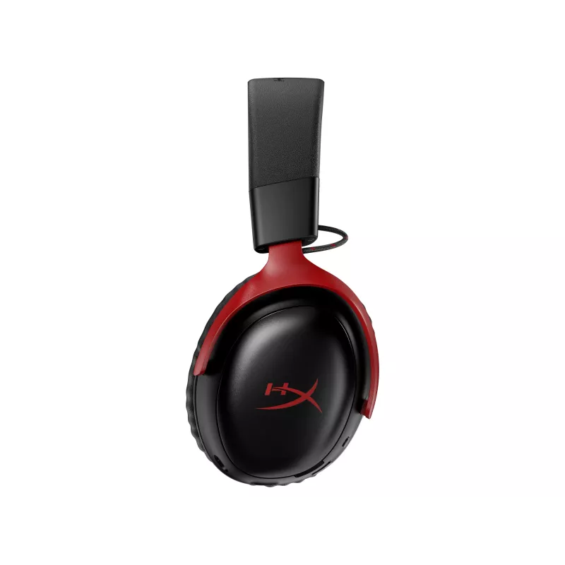 HyperX Cloud III S Wireless - Gaming Headset (Black-Red), Red, China, Circumaural, Closed, 115 mm, 210 mm