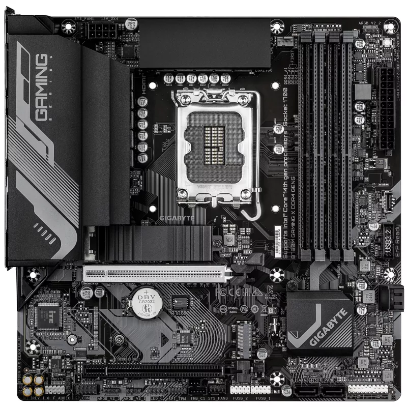 Motherboard GIGABYTE B760M GAMING X DDR4 GEN5, Micro ATX, LGA1700, B760, 4x DIMM up to 128GB, 2x PCIe 4.0 M.2, 2.5GbE