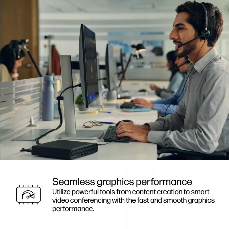 HP ProDesk 4 Mini G1i AI Mini PC BY7D1ET — Intel Core Ultra 7 265T, 16GB DDR5-5600, 1TB SSD, Intel Graphics, Windows 11 Pro, Black