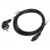 Power Cable Lanberg CA-C5CA-11CC-003-BK 3m C5 Coupler CEE7/7