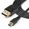 StarTech.com 6ft (2m) VESA Certified Mini DisplayPort to DisplayPort 1.4 Cable - 8K 60Hz HBR3 HDR - Super UHD mDP to DP 1.4 Cord - Slim (34 AWG) Ultra HD 4K 120Hz - Monitor/Video Cable