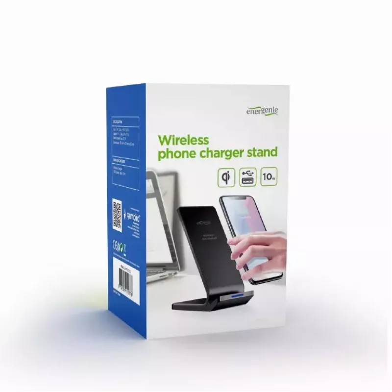 Mobile device charger Gembird EG-WPC10-02 Wireless charging Smartphone Black