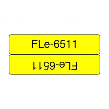 Brother FLE-6511 label-making tape Black on yellow