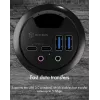 ICY BOX IB-HUB1403B socket-outlet Anthracite