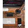 ICY BOX IB-HUB1430-CR socket-outlet Black