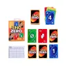 Card Game MATTEL UNO Zero — Shedding Card Game, Age 7+, Includes Deck and Scorecard