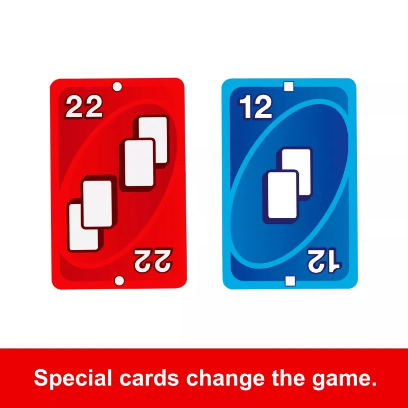 Card Game MATTEL UNO Zero — Shedding Card Game, Age 7+, Includes Deck and Scorecard