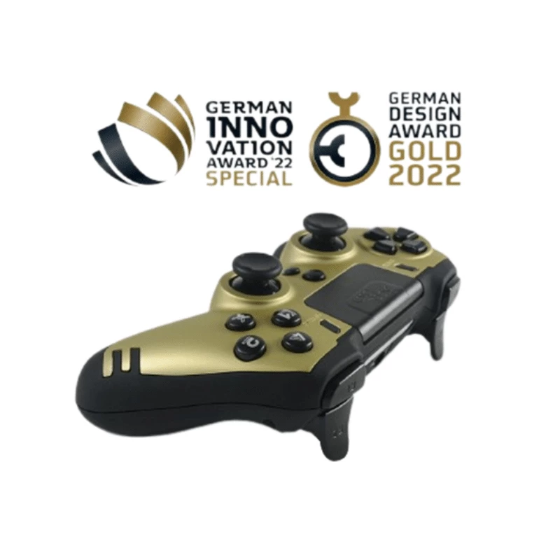 Gamepad Lexip Metaltech Wireless Controller Gold — PC, PS4, RF wireless, Micro-USB, built-in LiPo battery