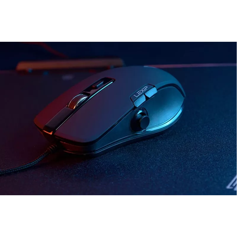Gaming mouse Lexip NP93 Neptunium Alpha — wired optical, ergonomic form, programmable buttons