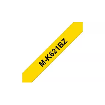 Brother M-K621BZ label-making tape Black on yellow
