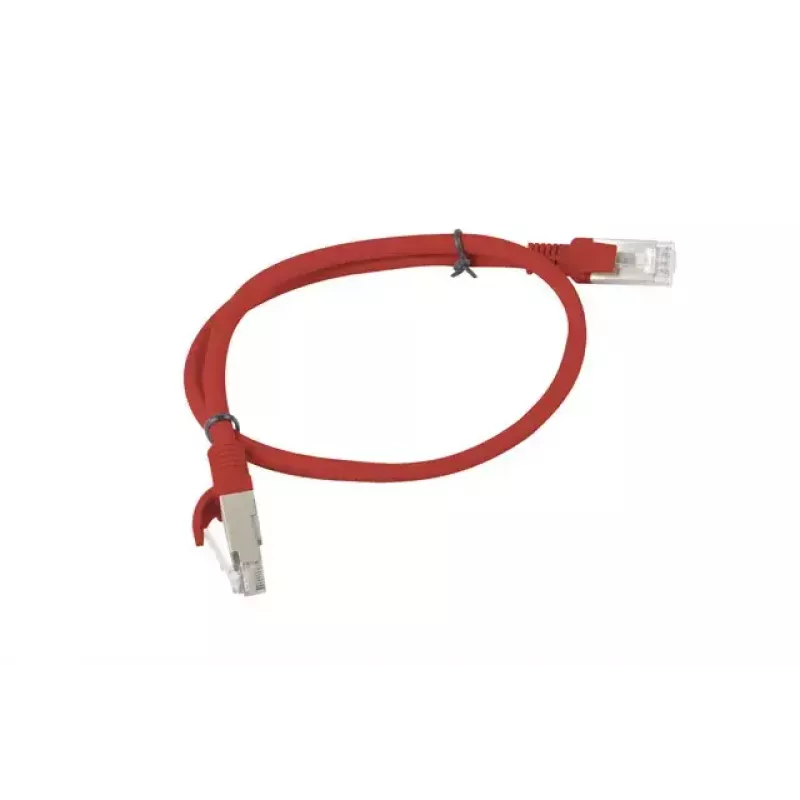 Networking cable Lanberg PCU6-10CC-0050-R RJ-45 Cat6 0.5 m Red