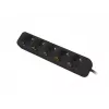 Power extension Lanberg PS0-05F-0150-BK 1.5m 5 AC outlets Indoor Black