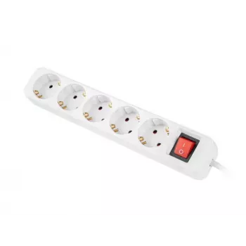 Power Extension Lanberg PS1-05F-0300-W 3m 5 AC Outlets Indoor White