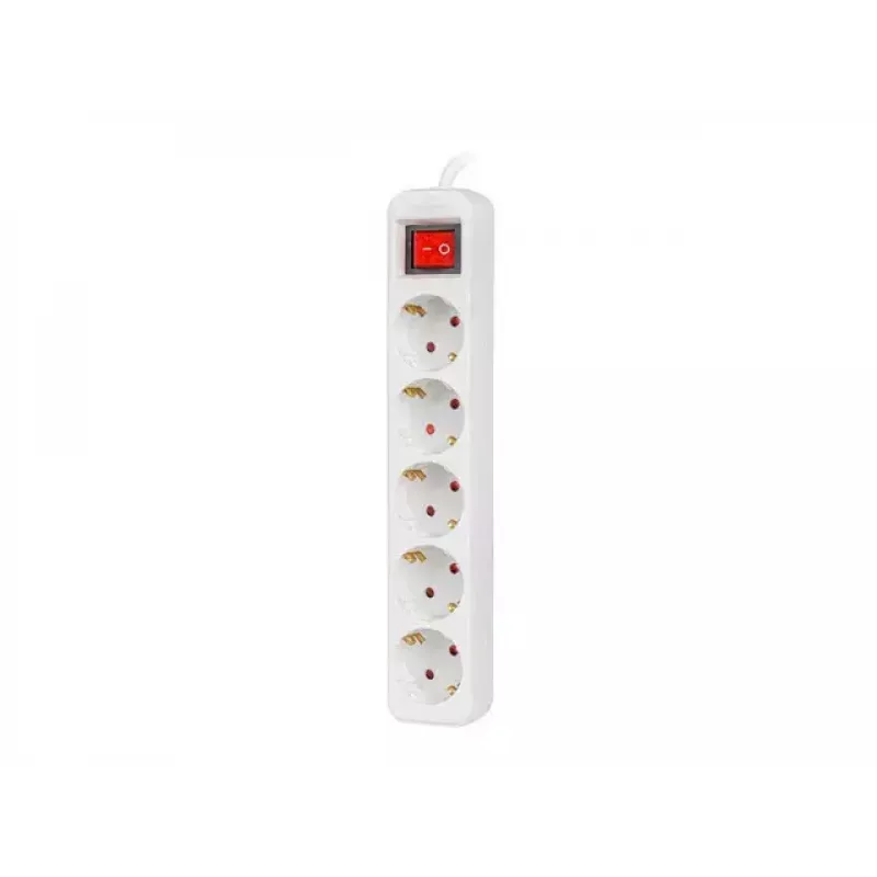Power Extension Lanberg PS1-05F-0300-W 3m 5 AC Outlets Indoor White
