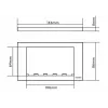 Wall plate switch cover Vision TC3 SURR2G White
