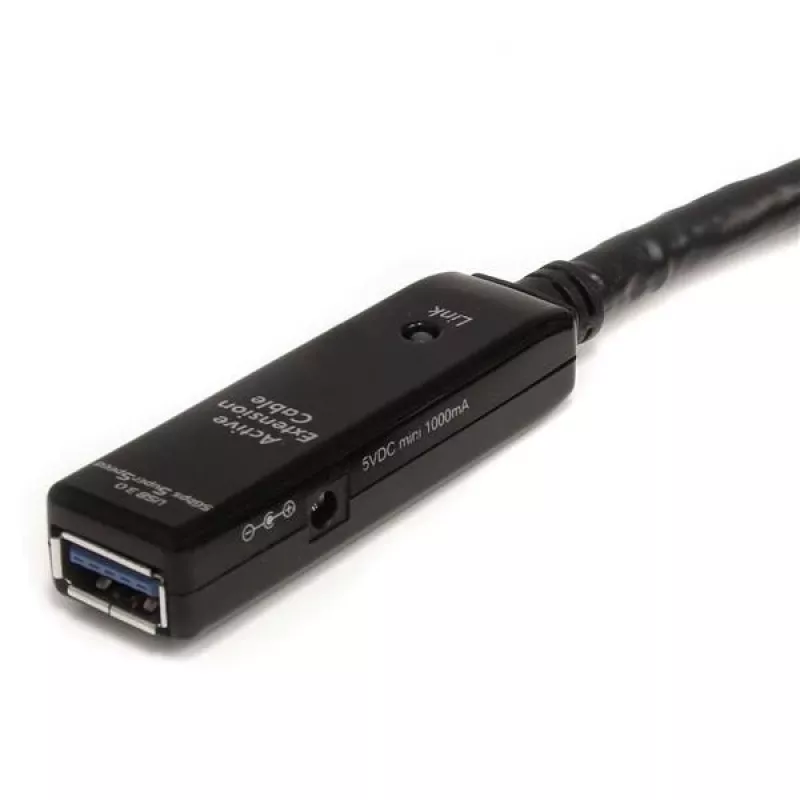 StarTech.com 10m USB 3.0 Active Extension Cable - M/F, 10 m, USB A, USB A, USB 3.2 Gen 1 (3.1 Gen 1), 5 Gbit/s, Black