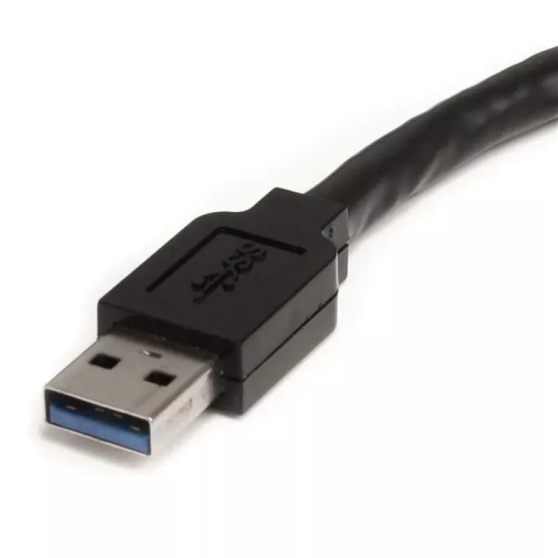 StarTech.com 10m USB 3.0 Active Extension Cable - M/F, 10 m, USB A, USB A, USB 3.2 Gen 1 (3.1 Gen 1), 5 Gbit/s, Black