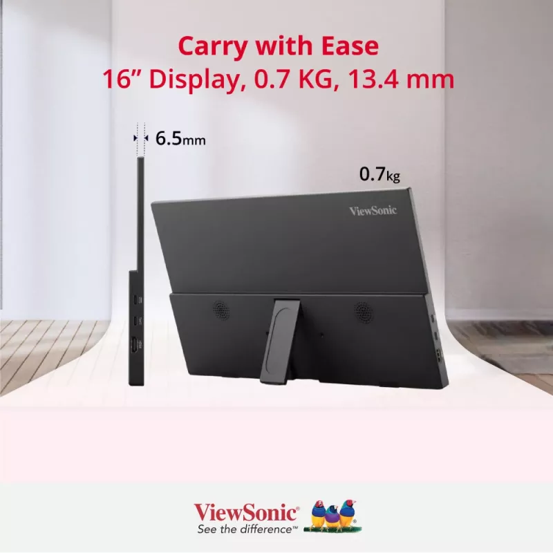 Viewsonic VA1650 computer monitor 40.6 cm (16 inch) 1920 x 1080 pixels Full HD LED Black