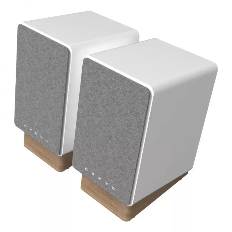 Onkyo 2-way Speaker GX-30ARC — 2.0 channels, Wired & Wireless, 50 W RMS, 55–20000 Hz, Grey/White