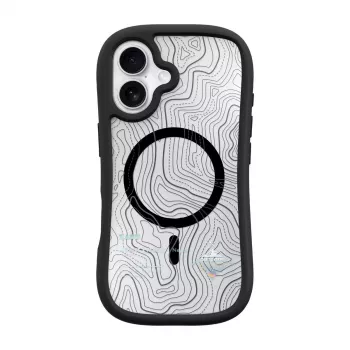 LAUT POP ADVENTURE case for iPhone 16 Series Cover Black Transparent