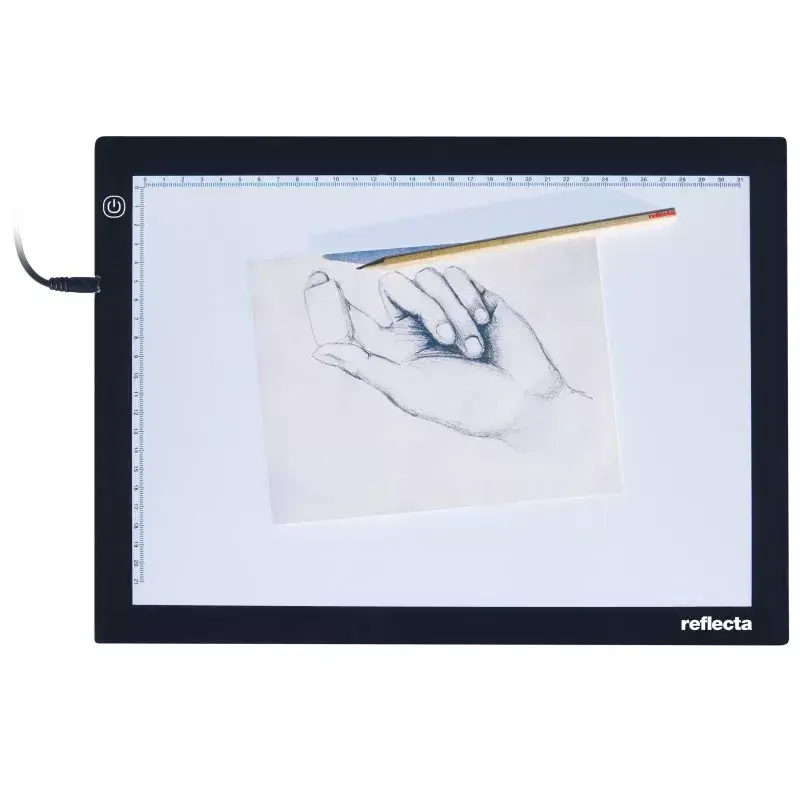 Single picture frame Reflecta LED Light Pad A4 Super Slim Black 31x21 cm