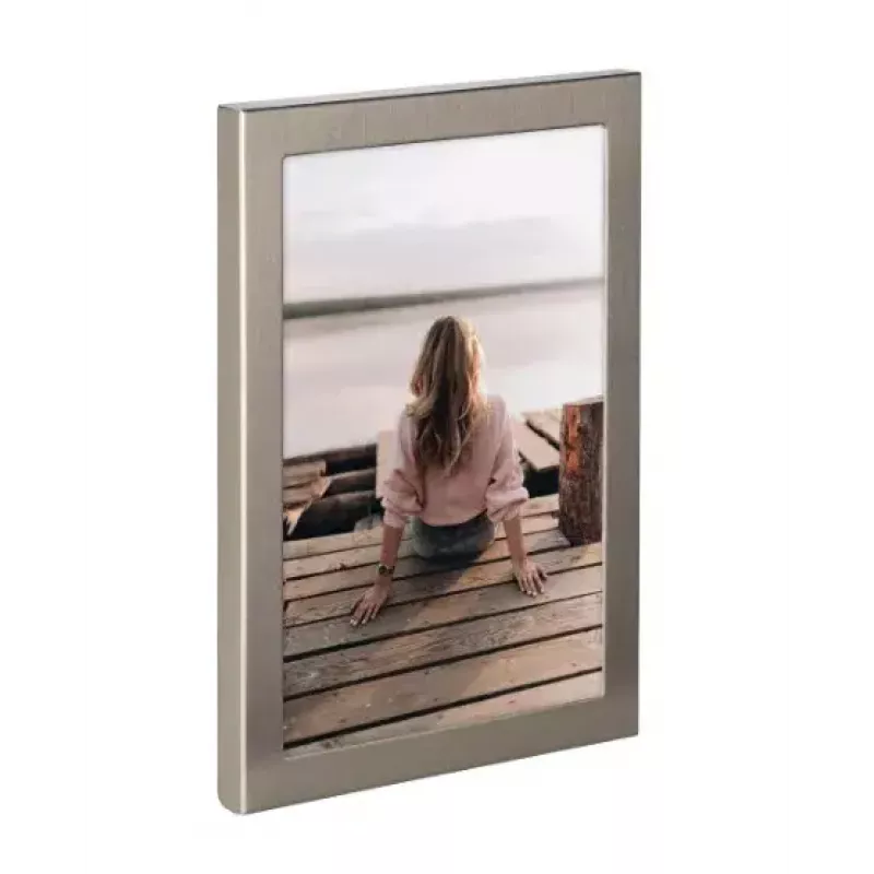 Single picture frame Hama Riva Titanium Aluminium Glass 140x190mm