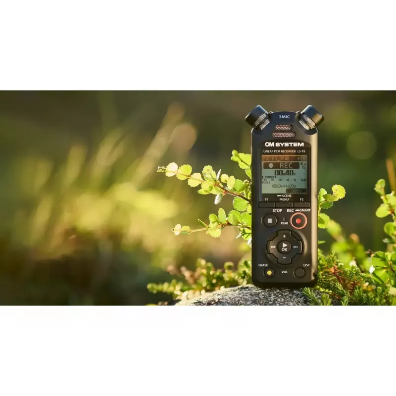Dictaphone OLYMPUS LS-P5 kit — 24-bit audio recording, 8GB internal memory