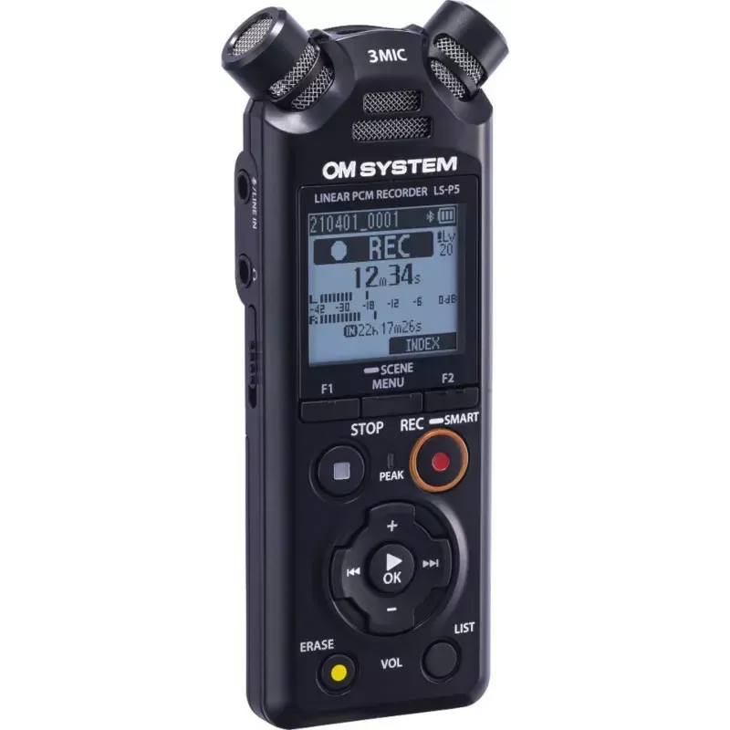 Dictaphone OLYMPUS LS-P5 kit — 24-bit audio recording, 8GB internal memory