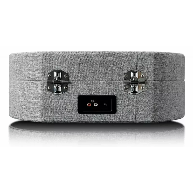 Turntable suitcase Lenco LS66GY with built-in speakers, portable record player, integrated amp