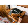 Belt-drive audio turntable Lenco LS-55WA Wood Semi Automatic USB Bluetooth