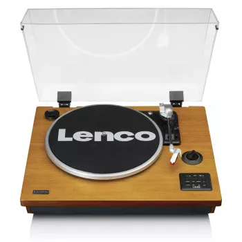Belt-drive audio turntable Lenco LS-55WA Wood Semi Automatic USB Bluetooth