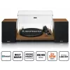 Turntable Lenco LS-480WD with built-in amplifier, Bluetooth, belt drive, 33/45 RPM, 2×30W RMS, wooden speakers