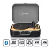 Turntable suitcase Lenco TT116BK with built-in speakers — portable vinyl player, black