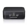 Turntable suitcase Lenco TT116BK with built-in speakers — portable vinyl player, black